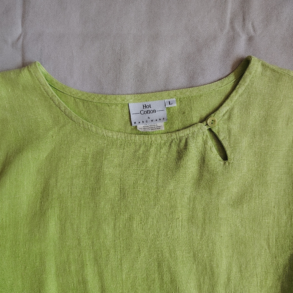 Hot Cotton by Marc Ware Linen Top - Picture 4 of 6